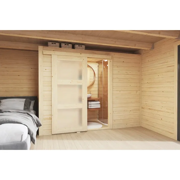 Outdoor Life Innenraum-Set Domeo M 250 x 95 cm, naturfarben, ideal für Stauraum, Bad oder Garderobe