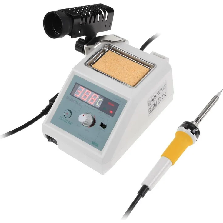 Kemo Kemot Stacja lutownicza 929C, Lötstation mit einstellbarer Temperatur von 150 °C bis 480 °C, 48 W Leistung, LED-Digitalanzeige
