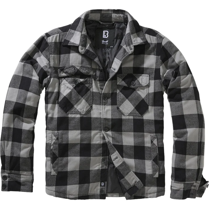 Brandit Anorak Herren Lumberjacket (1-St), klassischer Holzfäller-Look, Flanell Fütterung, blau – Bild 1