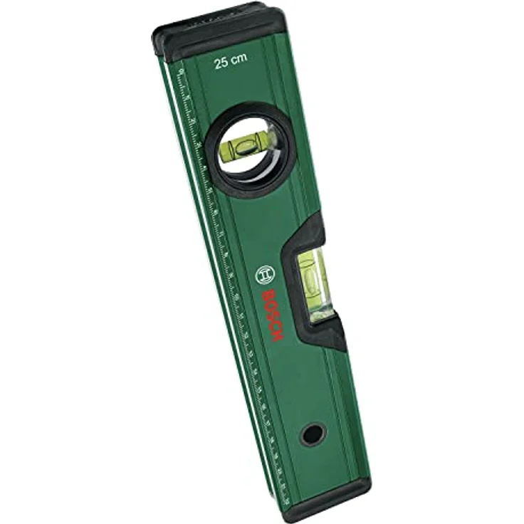 Bosch Wasserwaage 25cm (flureszierende Libellen, Aluminiumgehäuse, Softgrip-Stoßfänger) – Bild 1