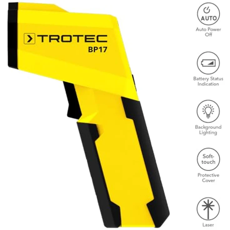 Trotec Infrarot-Thermometer - Pyrometer BP17 – Bild 2