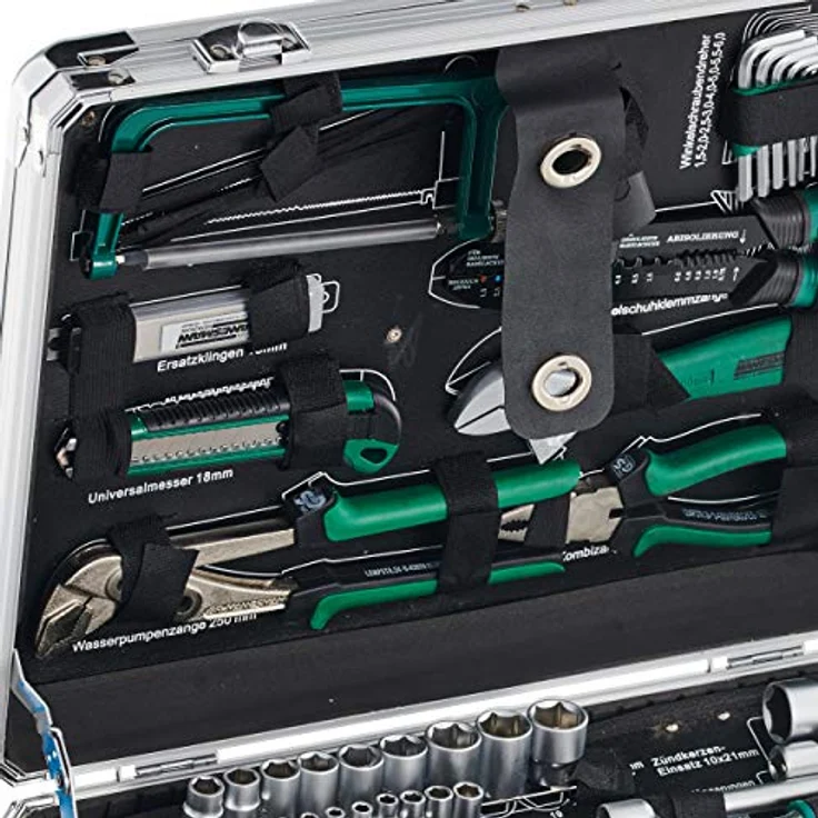 Brüder Mannesmann 124-tlg. Werkzeugsatz im Alukoffer, M29072 – Bild 4