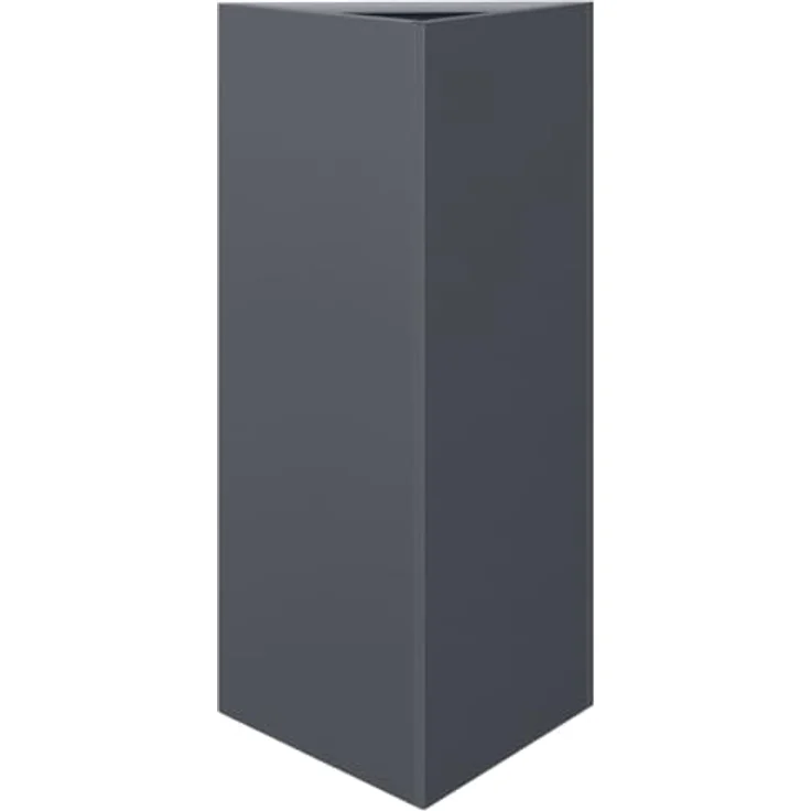vidaXL Pflanzkübel 2 STK. Anthrazit Dreieckig 40x34,5x70 cm Stahl mit unkraut- und schädlingsschutz – Bild 5