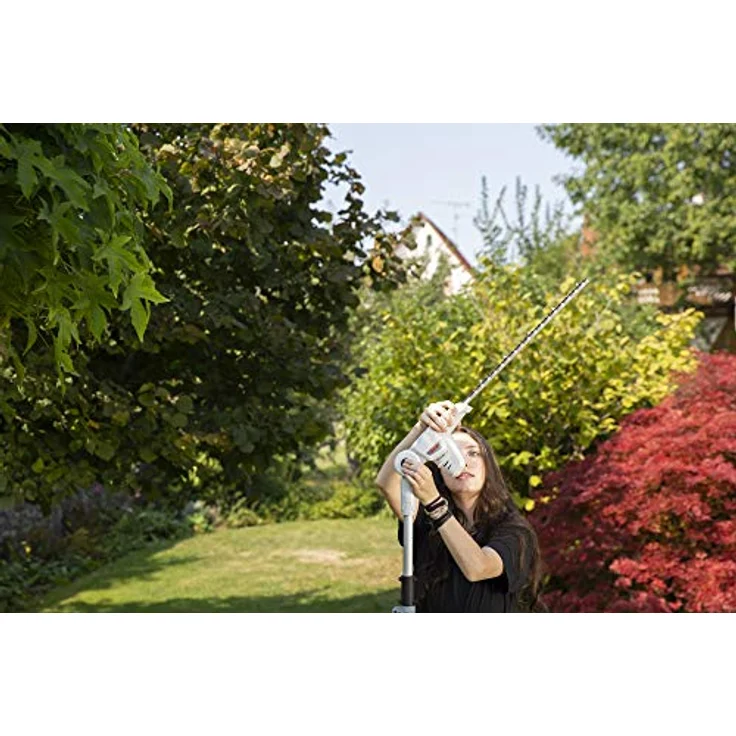 IKRA Akku Teleskop Heckenschere ICPH 2040, mit 2 Akkus 20V (2,0 & 2,5 Ah), Schnelllader, Gurt und 40 cm Schnittlänge – Bild 16