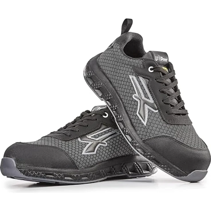 U-Group SRL Sicherheitsschuh Jester Gr.44 schwarz S3S CI HI HRO FO SR, metallfrei, wasserabweisend, atmungsaktiv, mit FiberToe Zehenschutzkappe und Safe&Flex PLUS Zwischensohle – Bild 4