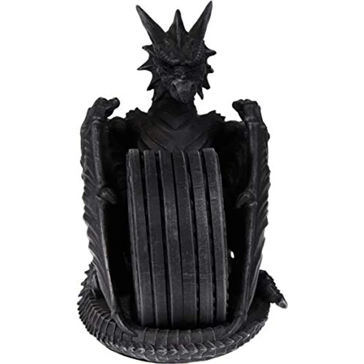 Drachenfürst Untersetzer Set 21 cm Drache Dragon Figur – Bild 5