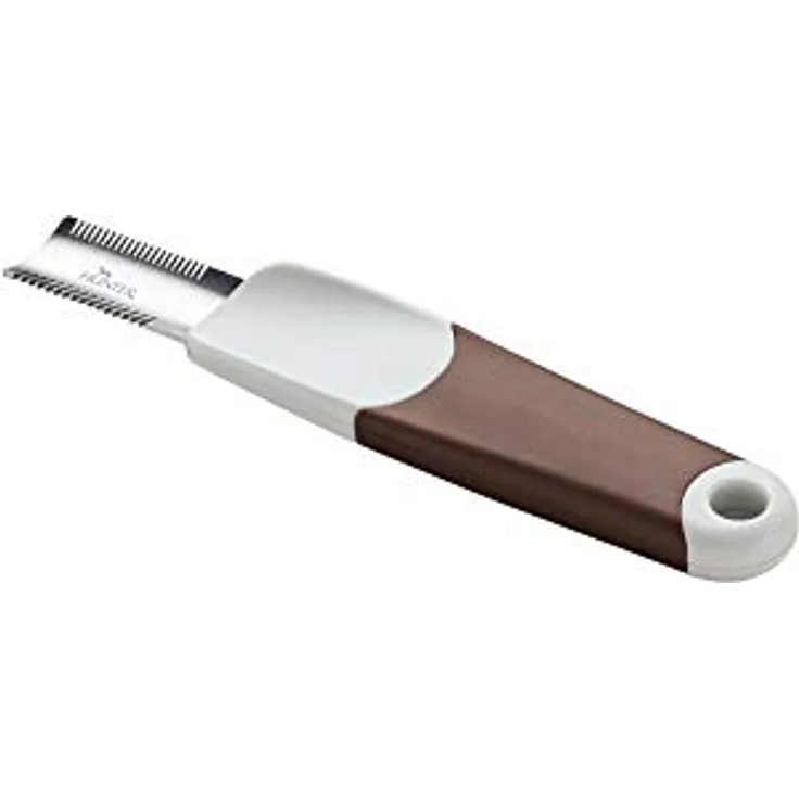 HUNTER SPA Trimmesser gebogen, für Hunde, zweiseitig, 15,5 x 3 cm