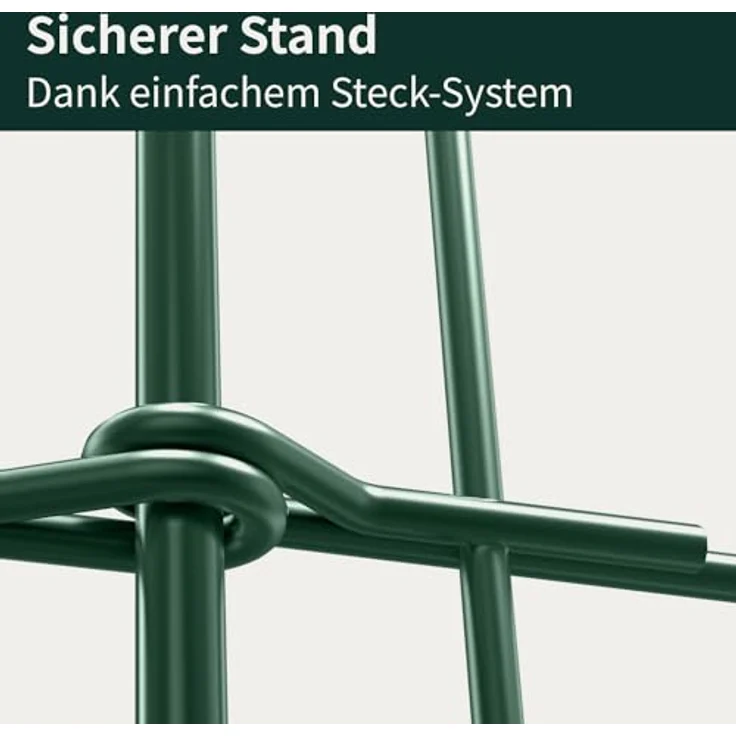VERDOBA Teichzaun Gartenzaun Hundezaun - Flexibler Metall Gitterzaun, 5er Set in Grün, Braun oder Anthrazit – Bild 7