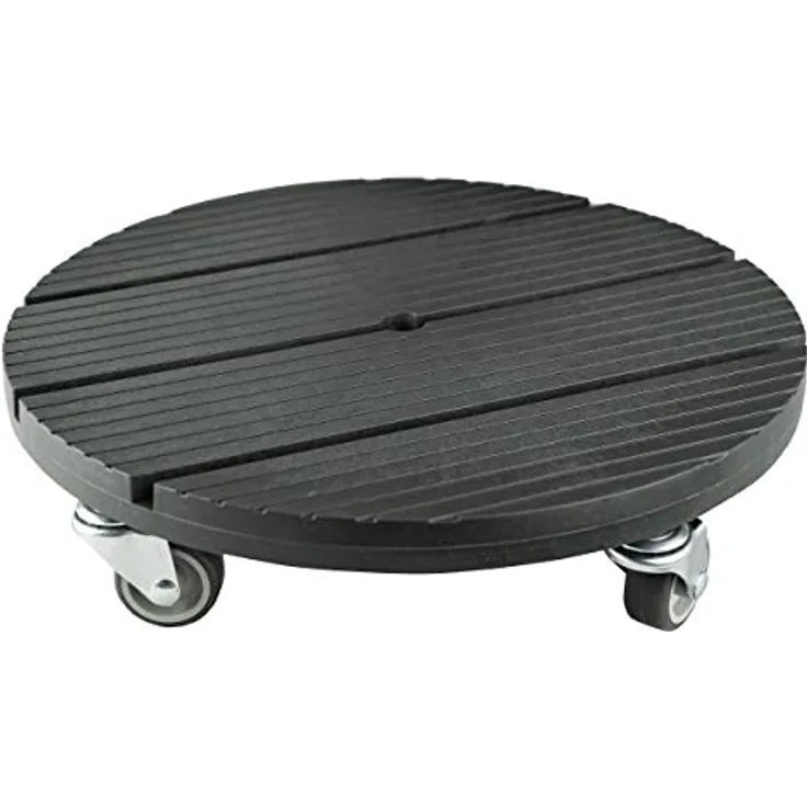 HRB Neu Rolluntersetzer Pflanzenroller versch. Tragkräfte 30-200 Kg (WPC rund,Ø30 cm, 80Kg)
