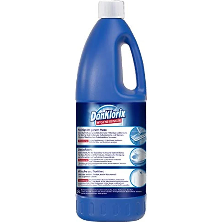 CP GABA Dan Klorix Hygiene Reiniger Kraftvoll Original mit Aktiv Chlor 1500ml – Bild 2