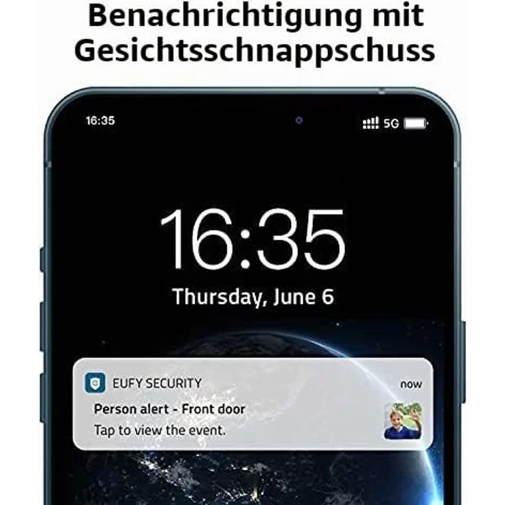 eufy Security 2K HD Kabellose Sicherheitskamera mit integrierter Türklingel, 6 Monate Akku-Laufzeit und 4:3 Bildverhältnis – Bild 3