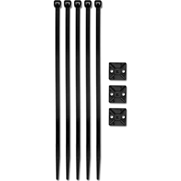 REV 0518266555 Kablkanal, Kabelschlauch längsseitig offen. 2,5m Ø 25mm. Set 9-teilig, schwarz – Bild 4