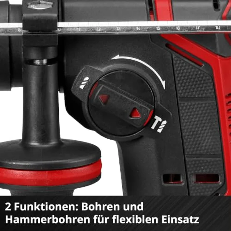 Einhell Akku-Bohrhammer 'TP-HD 18/17-C Li BL +5', pneumatisches Schlagwerk, inkl. Akku und Ladegerät, für Holz, Metall und Beton – Bild 7