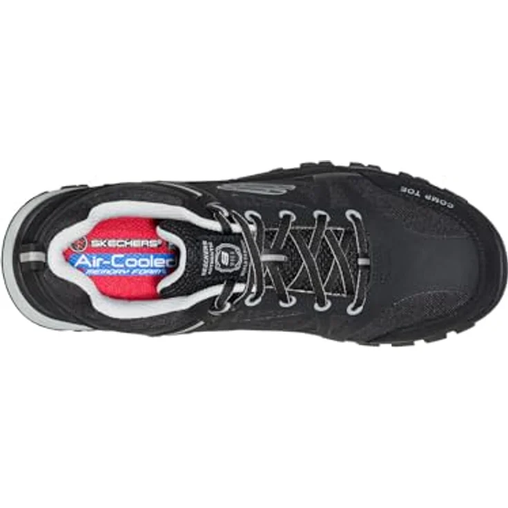 Skechers Gatlon Strigax H Arbeitsschuh, durchtrittsicher und mit Sicherheitszehenkappe, Schwarz/Grau, Größe 46 EU – Bild 5