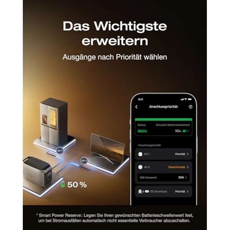 EcoFlow DELTA 3 Max Plus tragbare Powerstation, 2 048 Wh LiFePO-Batterie, erweiterbar auf 10 kWh, 3 000 W AC-Ausgang, ultraschnelles Laden 0–80 % in 47 Min. – Bild 7