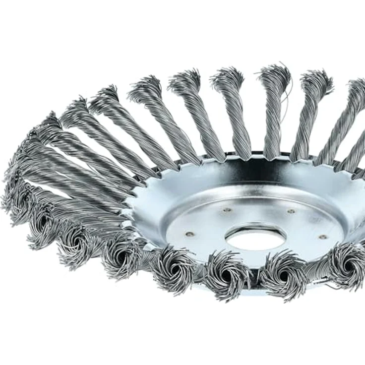 vhbw Unkrauthacke für Makita DBC CG430N, robuste Metall-Unkrautbürste mit 20 cm Durchmesser, silber – Bild 7