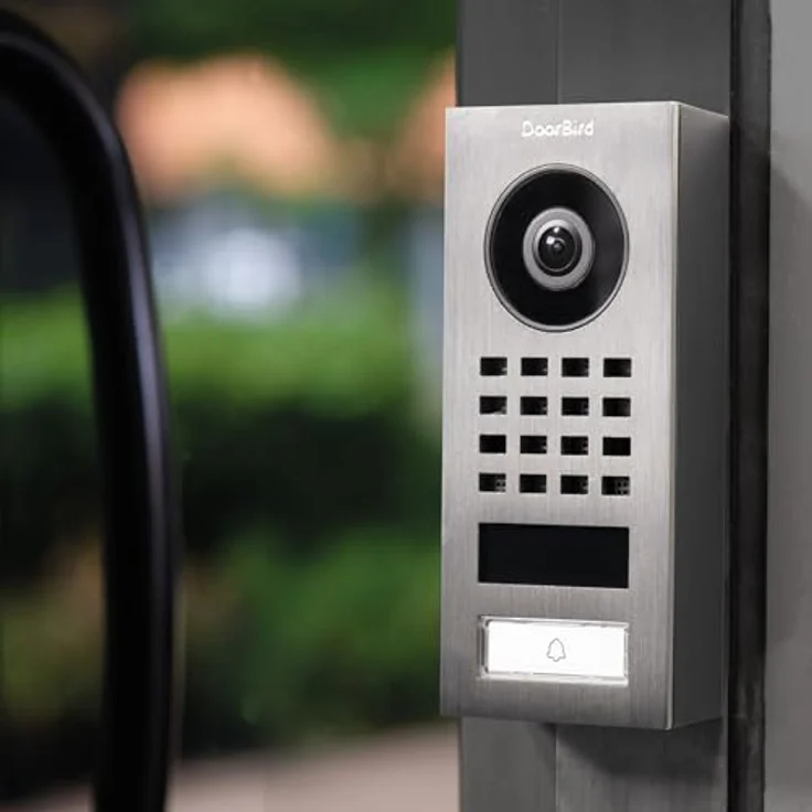 DoorBird Video-Türstation IP D1101V Aufputzmontage, Edelstahl V2A, gebürstet, Aufputzmontage POE Video-Türglocke D1101V-Aufputzmontage, Silber – Bild 3