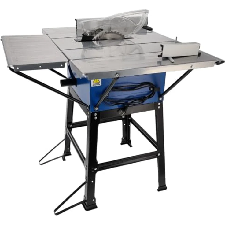 DEDRA Tischsäge 2000 W, 254 mm Kreissäge mit 3 Sägeblättern, max. Schnittdicke 87 mm, für DIY-Holzbearbeitungsprojekte – Bild 4