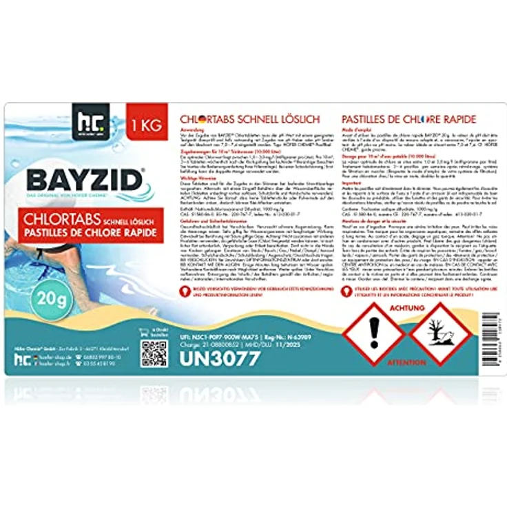 1 x 1 kg BAYZID Chlortabs 20g schnell löslich – Bild 4