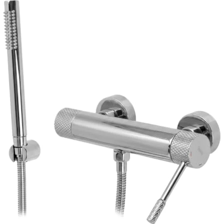 wohnwerk.idee Duscharmatur Dusch-Set mit Handbrause, Gold Matt Mischbatterie aus Messing mit Keramikkartusche – Bild 1