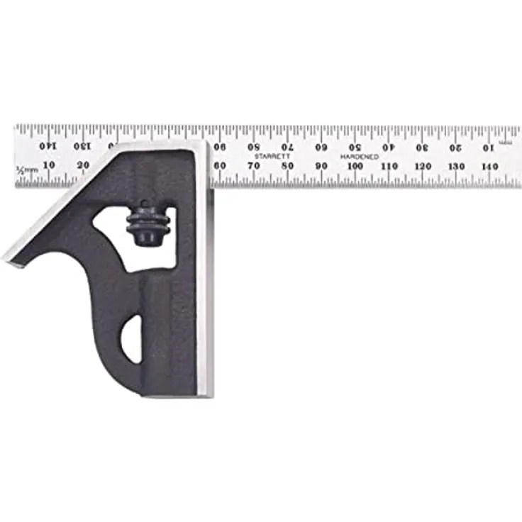Starrett 10MH-150 Kombinationswinkel mit Winkelaufsatz, 150 mm, Metrisch