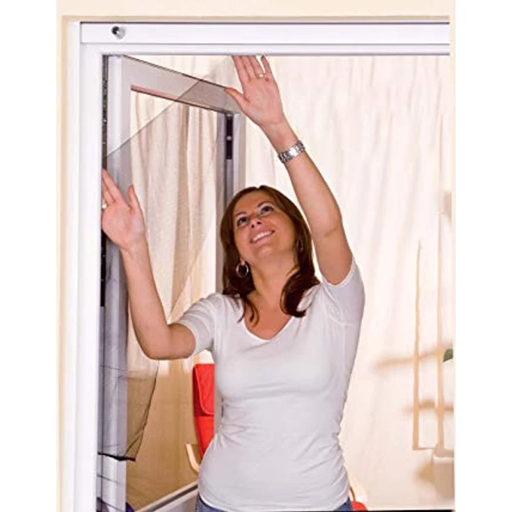 easy life Fenster Fliegengitter Insektenschutz Gaze 150 x 180 cm schwarz anthrazit – Bild 4