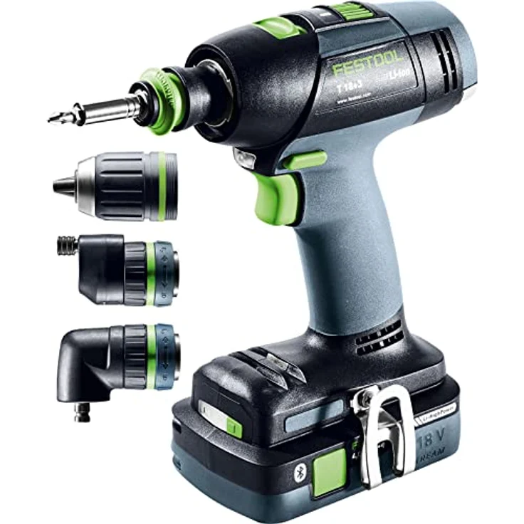 Festool Akku-Bohrschrauber T 18+3 HPC 4,0 I-Set, 2x4,0 Ah +Lader im Systainer – Bild 3