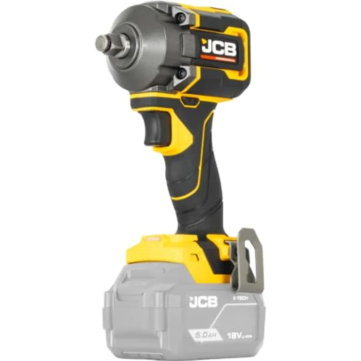 JCB Professional Akku-Schlagschrauber JCB-18PIW-620, 18V Kompakt, 400 Nm Anzugsmoment, Bürstenlos, LED, Gürtelclip – Bild 1
