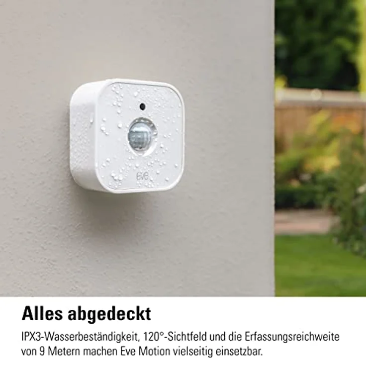 Eve Motion (Matter) 3er Set, Smarter Bewegungsmelder mit 120° Sichtfeld, bis zu 9 m Reichweite und Lichtsensor – Bild 5