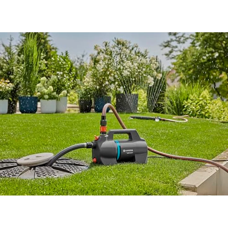 GARDENA Gartenpumpe 4300 Silent, leistungsstarke 650 W Pumpe mit 4300 l/h Durchflussrate, wetterfest und leise – Bild 6