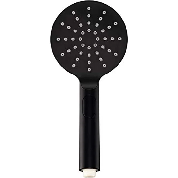 aquaSu Brausegarnitur Acana, Handbrause-Set, Schwarz, 3 Strahlarten, Anti-Kalk, 150 cm Brauseschlauch – Bild 2