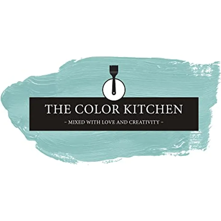 A.S. Création The Color Kitchen Wand- und Deckenfarbe, Matte Innenfarbe in Grün "Swimming Pool", 2,5 l, hohe Deckkraft, scheuerbeständig, wasserbasiert