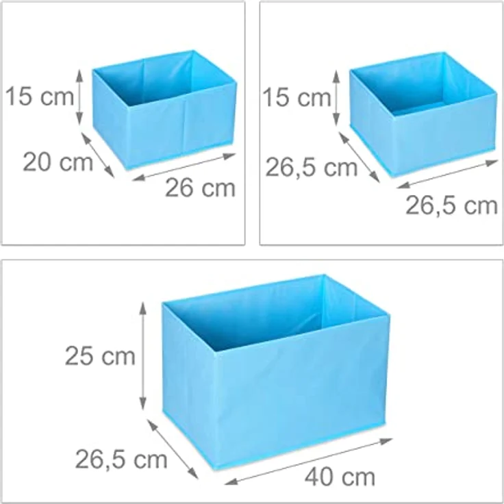 Relaxdays Kinderregal mit 9 Stoffboxen, Meerjungfrau Kindermotiv, Spielzeugregal Organizer HBT 66 x 82,5 x 29,5 cm, bunt, 1 Stück – Bild 5