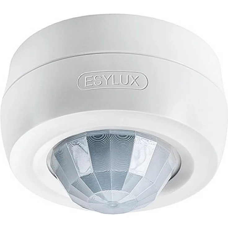 ESYLUX EB10431296 Decken-Präsenzmelder 360°, Weiß, IP54, Reichweite bis 24 m, Smart Home kompatibel