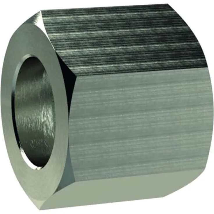 RIEGLER Sechskant-Überwurfmutter G 1/4, für Tüllengröße LW 4/6, Messing, schwarz, 1Stk.