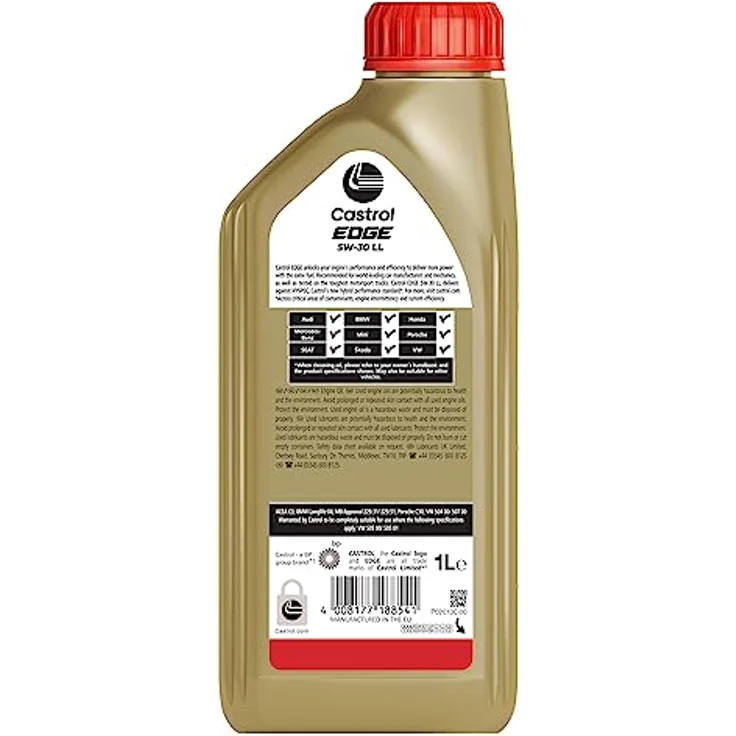 Castrol Motoröl Edge 5W-30 LL, 1L, mit Fluid-Titanium-Technologie für maximalen Motorschutz und reduzierte Reibung – Bild 4