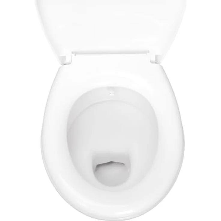 Belvit Tiefspül-WC BV-SW4001-T+BV-D0400, Stand WC mit Taharet/Bidet Funktion, Senkrechter Bodenabgang, Weiß – Bild 6