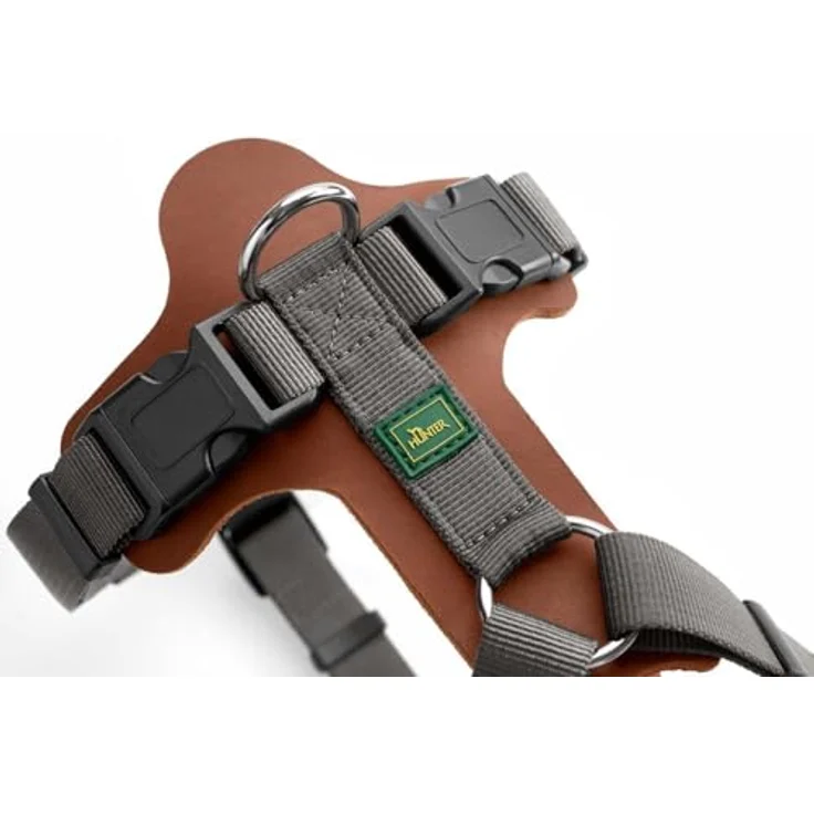 Hunter Hunde-Geschirr Aalborg Mixed cognac-grau XS-S – Bild 3