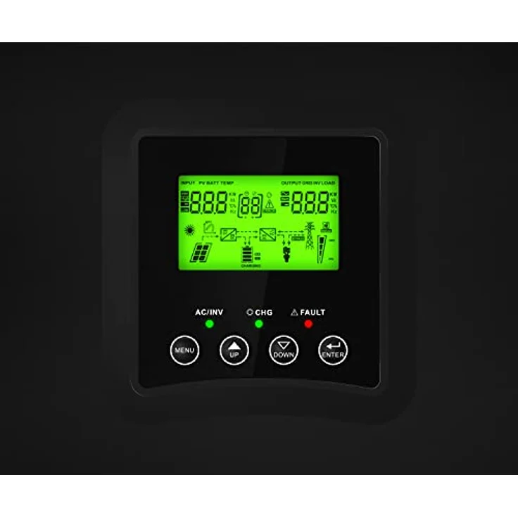 Green Cell® 1000W/2000W 1kW 12V 230V Solar Wechselrichter Off Grid mit Laderegler MPPT Reiner Sinus Volt Spannungwandler Konverter Pure Sine Wave Power Inverter DC AC Umwandler Stromwandler - Green Cell Solar-Wechselrichter, 1000W kontinuierliche Leistung, 12V Batteriespannung, Reine Sinuswelle (Farbe: Nicht spezifiziert) – Bild 3