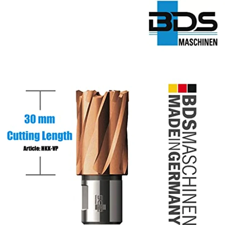 BDS Kernbohrer HKK-PLUS, Kurz mit HM Weldonschaft 36 mm, Schnitttiefe 30 mm, Vario PLUS-beschichtet – Bild 2