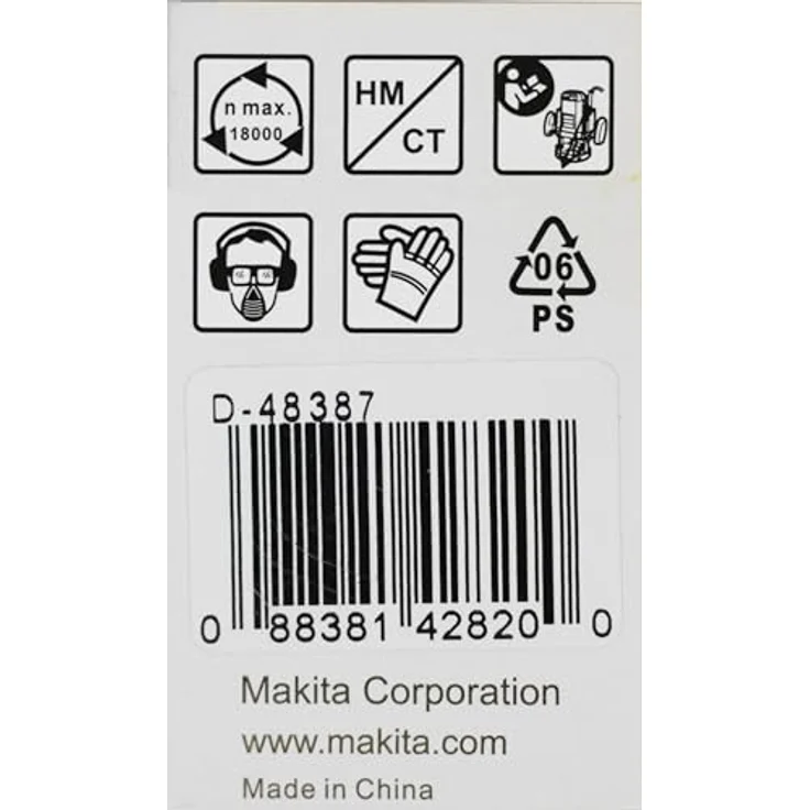 Makita Abrundfräser D-48387, 25,4 mm Ø, 8 mm Schaft, 56 mm Gesamtlänge mit Kugellager – Bild 5
