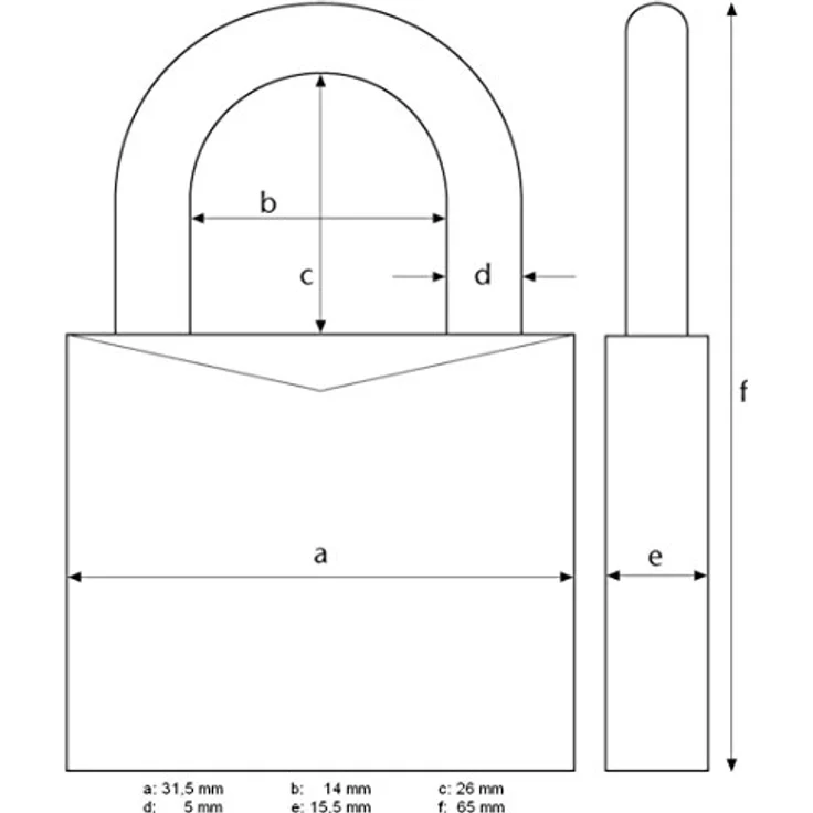 ABUS Aluminium-Zahlenschloss 145-30, rot, 46615 – Bild 3