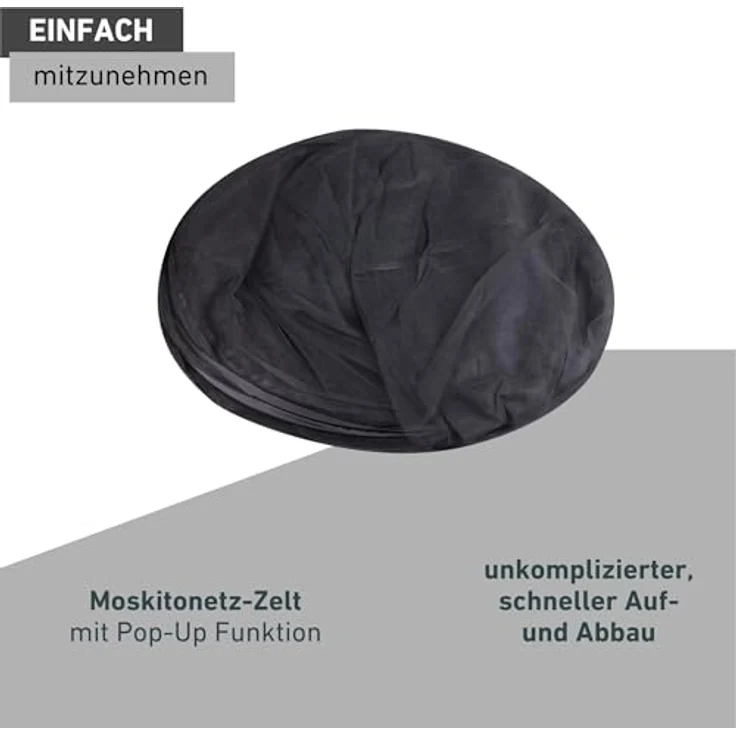 Windhager Moskitonetz, 180x200 cm, Pop-Up Insektenschutz für Matratzen – Bild 4