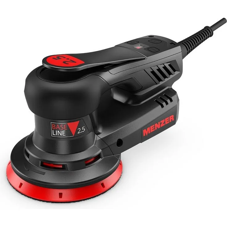 MENZER Exzenterschleifer ETS 125 2.5, 350 W, für Feinschliff und Polieren, inkl. Schleifscheiben-Set