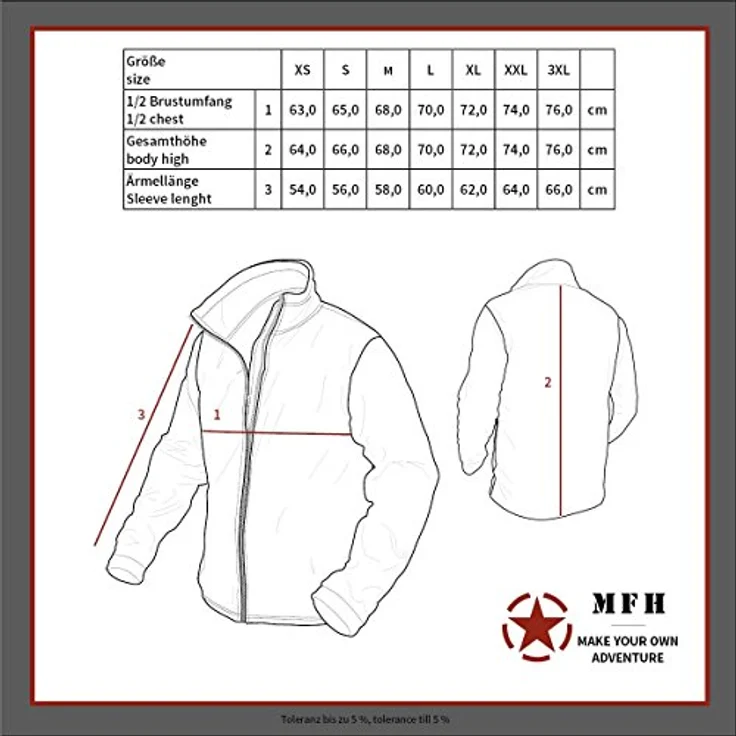 MFH US MA1 Fliegerjacke - OD Green Größe M, Leichte Jacke für kaltes Wetter, klassischer US Airforce Stil – Bild 4