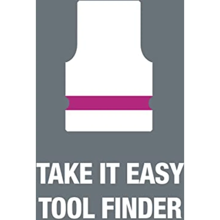 Wera Bit- und Steckschlüsselset 8790 C Impaktor, Steckschlüsseleinsatz mit 1/2"-Antrieb und Take it easy Werkzeugfinder – Bild 2