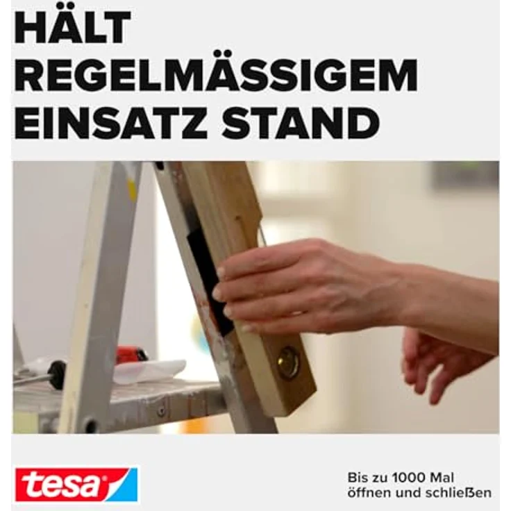 tesa Klettband On & Off 50 mm x 1 m, schwarz - Preisvergleich – Bild 6