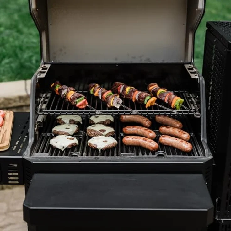 Masterbuilt Gravity Series 600, Digitaler Holzkohlegrill & Smoker mit WiFi-Technologie, 600 Cooking Sq Zoll, GravityFed Kohlebehälter, reversible Smoke & Sear Gusseisenroste, schwarz, Modell MB20041023 – Bild 5