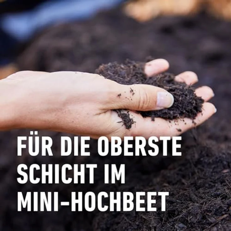 COMPO BIO Mini-Hochbeeterde, torffreie Blumenerde für Mini-Hochbeete, 20 L, Braun, Nährstoffversorgung mit hohem Humusanteil – Bild 3