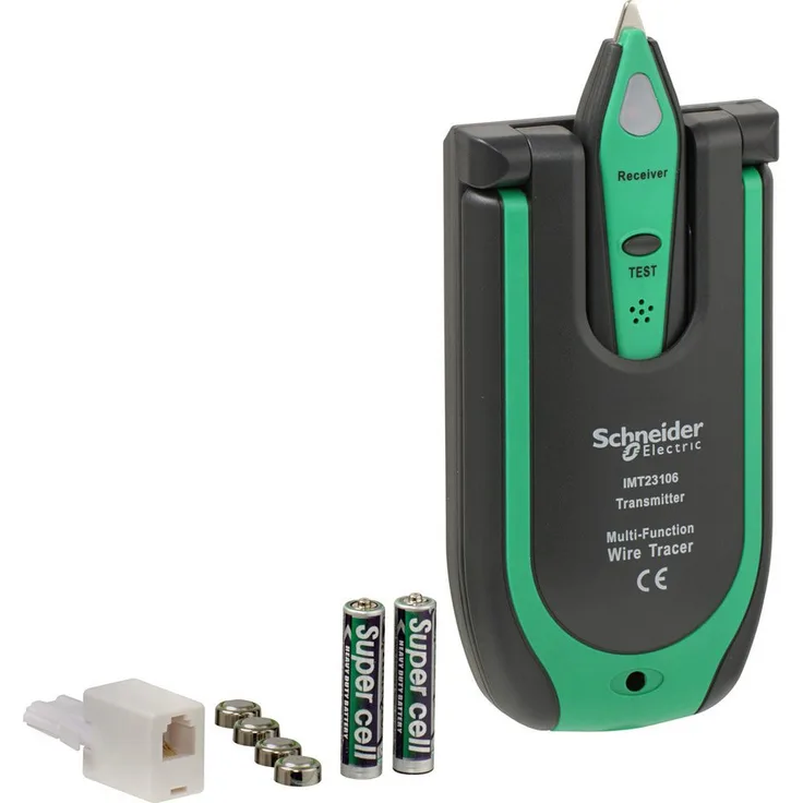 SCHNEIDER IMT23206 Leitungssucher für stromlose elektrische Leitungen, handlicher Empfänger, kompaktes Handheld-Instrument
